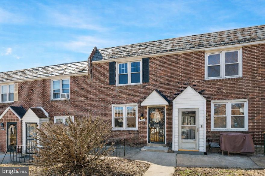 Welcome to 1338 Kimberly Drive in the Overbrook Park section of Philadelphia. This updated, move-in-ready brick rowhome offers comfort, style, and thoughtful upgrades throughout.

Enjoy the welcoming front yard and patio enclosed with a classic wrought-iron fence—perfect for relaxing outdoors. Step inside to find beautiful hardwood floors throughout the entire first floor, filled with natural light and complemented by recessed lighting.  The updated kitchen features stainless steel appliances, quartz countertops, spacious cabinetry, and plenty of workspace for cooking and entertaining.

Upstairs you’ll find three comfortable bedrooms, including one with brand new LVP flooring, trim, and fresh paint, along with neutral carpeting throughout the level. The entire home has been freshly painted, giving it a clean, modern feel.

Major mechanical upgrades include a brand new furnace and central air system installed in January. The finished basement adds over 400 square feet of additional living space, complete with a convenient powder room and laundry area, making it a versatile space for a family room, office, or gym.

Additional highlights include off-street parking in the rear alley, central air, and a fantastic neighborhood location close to parks, restaurants, and local amenities. If you’re looking for a completely move-in-ready home with modern updates and great living space, 1338 Kimberly Drive is ready to welcome you!