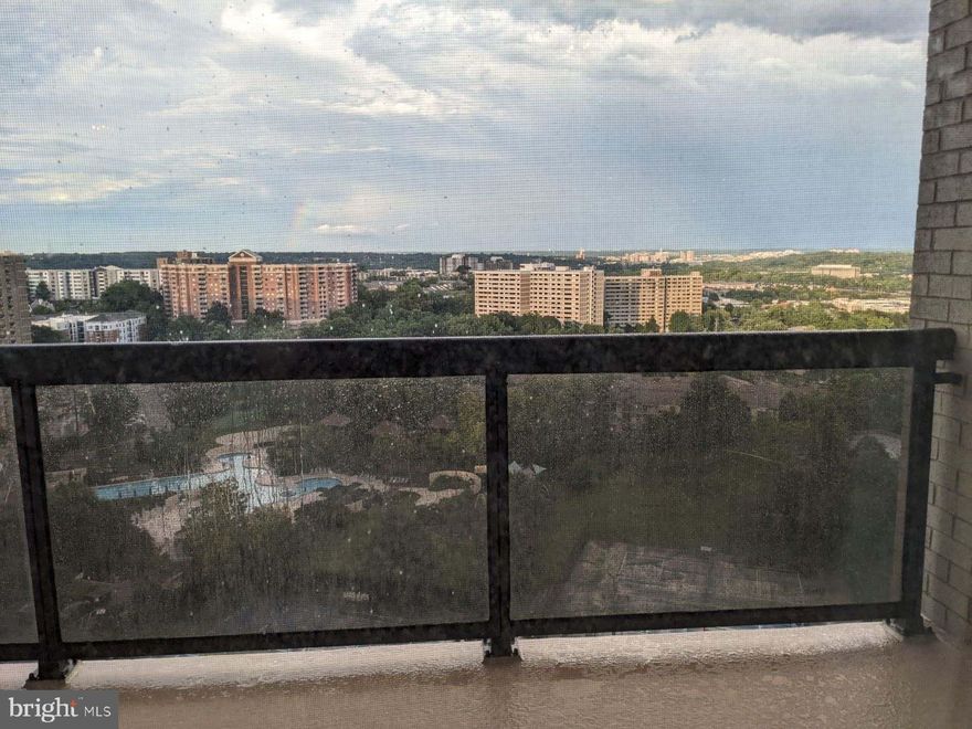 Great Opportunity to Own in the Watergate At Landmark gated community.  Spectacular Views from the 17th floor updated Balcony!!  Floor Plan "B".   Many highlights of living at 307 Yoakum are the exceptional range of amenities at your disposal. Enjoy year-round access to the Indoor pool, Summer time utilize the  Outdoor pool and comfortable lounge chairs. Stay active and fit in the fully-equipped fitness center, on-site Tennis and Pickleball courts.  Community Features: Gated Community with 24/7 Security Concierge Service , Landscaped Grounds, Ample Parking for Residents and Guests, On-Site Convenience Store, Shuttle Service to Metro Location: Located in the highly sought-after Watergate at Landmark community, this condo offers easy access to everything Alexandria has to offer. Just minutes from the Van Dorn Metro station, you can quickly connect to the entire D.C. metropolitan area. Nearby shopping, dining, and entertainment options abound, including the Landmark Mall and Old Town Alexandria. With easy access to I-395, short drive away from Washington, D.C., and the surrounding areas. Don't miss this opportunity to reside in the Watergate At Landmark community. 

This property does need some TLC to modernize but a great opportunity to own/live in this premier community in the City limits of Alexandria.