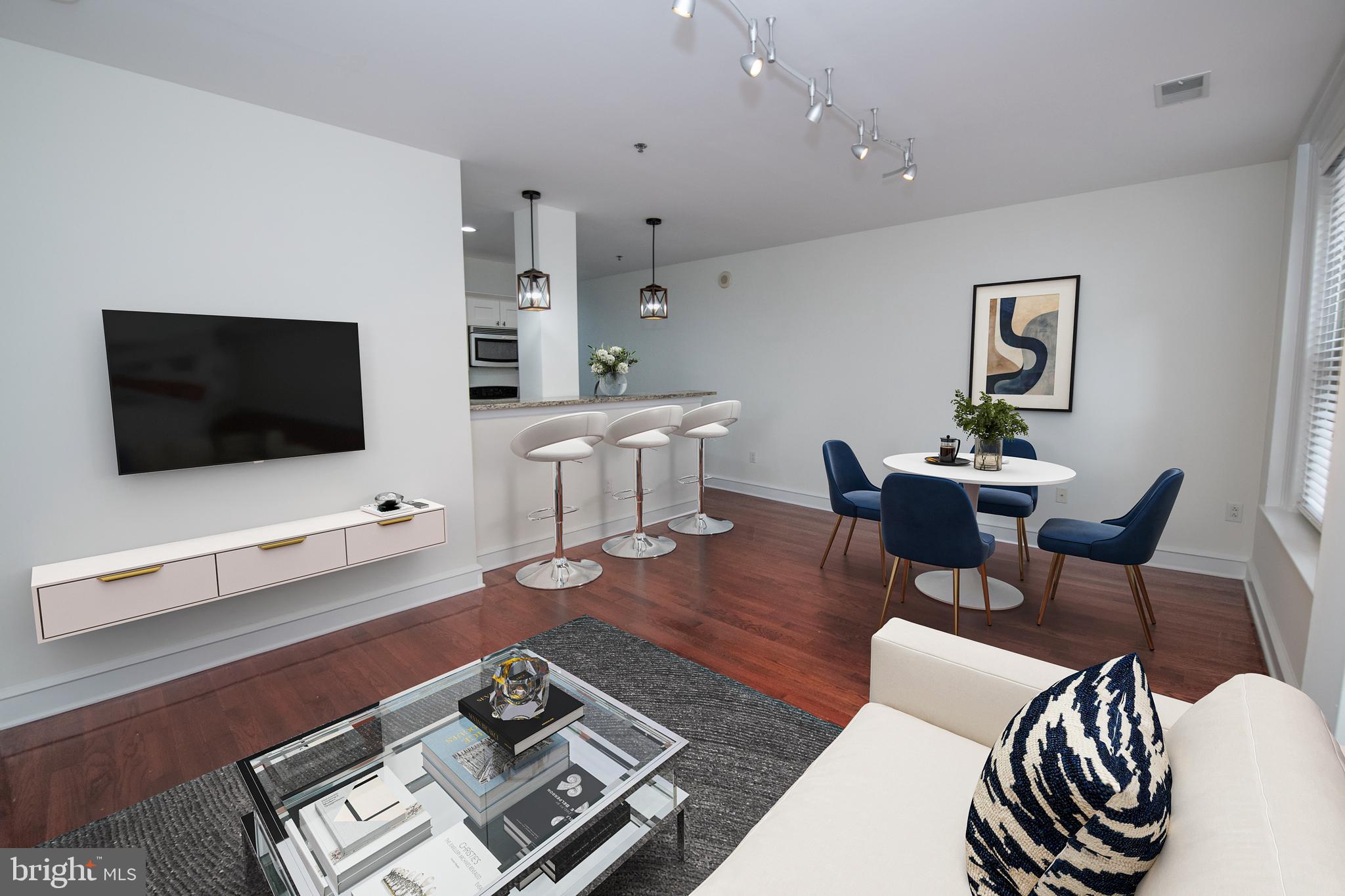 Located in a nationally recognized historic building, The Belgravia has been impeccably restored in the heart of Philadelphia. This light and spacious unit blends timeless character with modern convenience.
The building offers 24/7 concierge service, an on-site fitness center, elevator, secure package delivery and a bike room. With its historic charm and elegant details, the building reflects the beauty of a bygone era.
Inside the unit, you'll find a thoughtful layout beginning with a convenient half bath and a large coat closet near the entrance. The guest bedroom features stunning windows, a massive closet, and is situated next to a full bathroom equipped with a washer and dryer. Guests will feel right at home in the beautifully appointed bathroom with a tub/shower combination, an extended granite vanity, and ample storage.
Beyond the bedroom wing, the open concept living and dining areas offer the perfect space for entertaining. The sleek kitchen boasts stainless steel Whirlpool appliances, a granite breakfast bar, and plenty of cabinetry—ideal for gathering with friends and family.
Off the main living area is the serene primary bedroom, complete with elegant bay windows, a generous closet, and a private ensuite bathroom featuring a glass-enclosed standing shower, granite vanity, and a stylishly lit mirror. It's a peaceful retreat where you can unwind with a cup of tea and a good book—you may never want to leave.
Situated in the desirable Rittenhouse Square, this condo offers unparalleled access to top hospitals, universities, major highways, parking garages, public transportation, and the best of Philadelphia’s dining, shopping, and entertainment. Within a 10-minute walk, you'll find countless cafés, boutiques, galleries, restaurants, bars, department stores, parks, date-night spots, and even the riverfront! You will be less than 15 minutes’ walking distance from the Theater district. And if walking doesn’t take you where you need to go, hop on the Broad Street Line or Regional Rail for quick access to the rest of the city and beyond.
This condo is truly special and won't last long—schedule your private showing today!
Please note: photos were taken before the current tenants moved in. Additional photos are virtual staging. The lease expires August 31st.