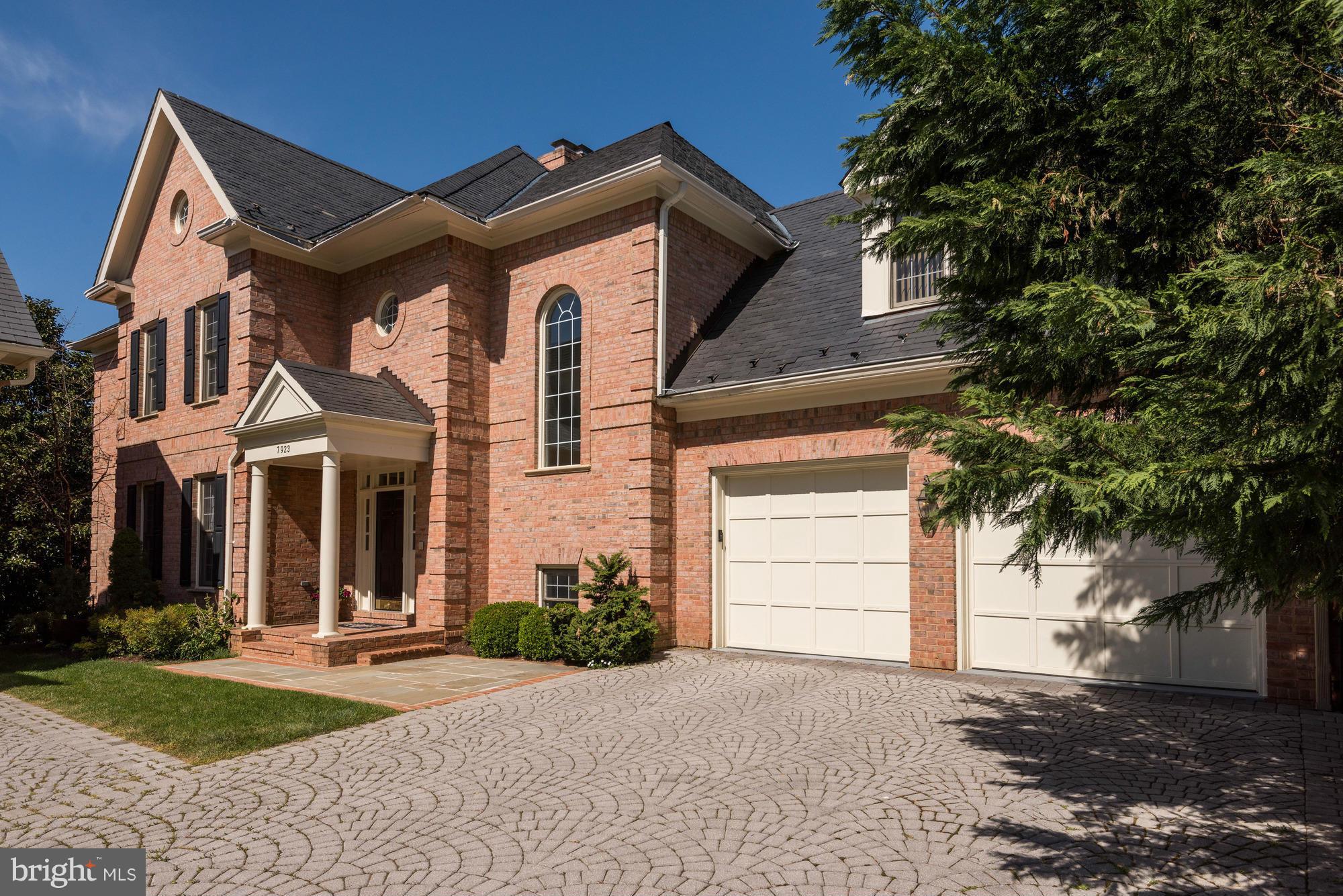 Fabulous brick Colonial in desirable Avenel community w/ 7,700+/- SF living space backing to scenic community pond w/ golf course vistas. This 3-lvl home has 5 BR Suites+3 HBA, 2-car gar, and Elevator. Gourmet Kitchen w/ granite counters, large center island; and Thermador, Sub-Zero, and Viking appliances. Impressive rear deck spans width of home. Walk-out LL has Theater Room, Wet Bar & more.