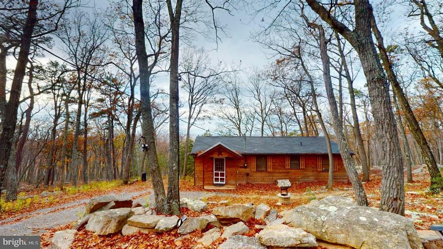 Come hide in the Hills - Located on 5 1/2 acres  of Wild & Wonderful  West Virginia is this enchanted 2 bedroom 2 bath cabin just waiting for it's new owners.  Currently being used as an Airbnb, but the options are many. Escape from the city or make it your full time home.  The back of the home is complete with a full length deck with views and access from every room.  The open floor plan keeps the family together with plenty of nature to explore in the great outdoors.  Cozy up to the back yard fire pit and continue to make life long memories.
