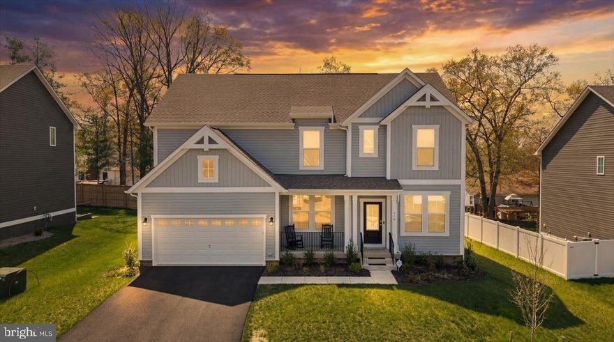 Like-New Construction with Space, Style & Location!

Welcome to this beautifully designed 4-bedroom, 3.5-bath home offering over 3,500 finished square feet of modern living in a quiet, sought-after Stafford location. Built in 2024 and meticulously maintained, this home delivers the feel of brand-new construction without the wait.

From the moment you arrive, the charming front porch invites you to relax and unwind. Inside, you’ll find a light-filled open floor plan with luxury plank flooring, neutral designer tones, and a layout built for both everyday living and entertaining. The gourmet kitchen is the heart of the home, featuring a large center island, stainless steel appliances, gas cooking, and ample cabinetry—seamlessly flowing into the spacious family room and casual dining area.

A formal dining room and private office at the front of the home provide flexibility for work and gatherings alike.

Upstairs, the expansive primary suite offers a true retreat with a large walk-in closet and a spa-inspired bath featuring dual vanities and a beautifully tiled shower. Three additional generously sized bedrooms and a convenient upper-level laundry room complete the upper level.

The finished lower level expands your living space with a large recreation room, full bath, and endless possibilities for a home theater, gym, or guest suite.

Situated on a cul-de-sac lot backing to trees, this home offers both privacy and community charm. Additional highlights include a 2-car attached garage, energy-efficient systems, and access to major commuter routes, I-95, and downtown Fredericksburg just minutes away.

Why wait for new construction when you can have it all—right now?