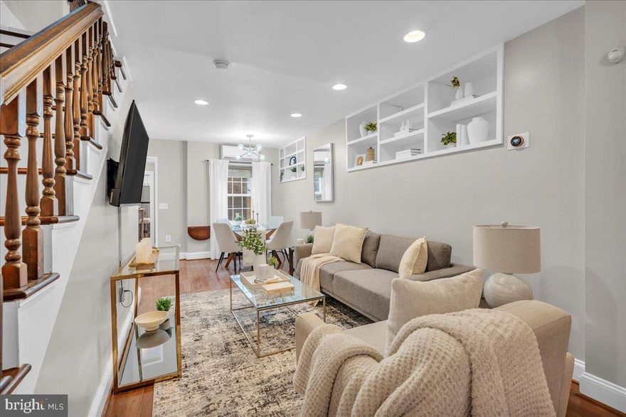 ***Open Houses have been cancelled** Welcome to 521 S 27th Street! This beautiful 2 bedroom + den/office, 1.5 bathroom home resides in the highly desirable Fitler Square neighborhood of Philadelphia and in the Greenfield Catchment. Upgrades to the home include new windows on the first floor and front of the home, ductless HVAC, decking on the back patio, recessed lighting, and a new back door. As you enter the home, you will immediately notice the hardwood flooring throughout the spacious living area. Make your way to the kitchen featuring stainless steel appliances, subway tile backsplash, white cabinetry and access to your adorable private patio! Make your way upstairs to the primary bedroom with large closet and custom shelving. Through the closet you will find the primary bathroom boasting a large vanity with tons of under sink storage! Upstairs to the third floor is your spacious second bedroom, allowing for an extra bedroom, nursery, home office, or home gym. 521 S 27th Street is complete with an unfinished basement and shed, perfect for extra storage space and storing a stroller or bikes! Located in a quiet neighborhood, blocks from the gym, multiple grocery stores, a local butcher, Cafe Lutecia, coffee shops including Rival Bros, Starbucks & Row Home Coffee, the Amazon Center, and 5 parks perfect for all ages of children. Easily accessible to the South Street Bridge, Hospitals, Universities, & 76, less than 15 minutes from the airport, 5 minute drive to 30th Street Station and close to the Schuylkill River Trail and dog park. This home is in a perfect location! Schedule your showing today.