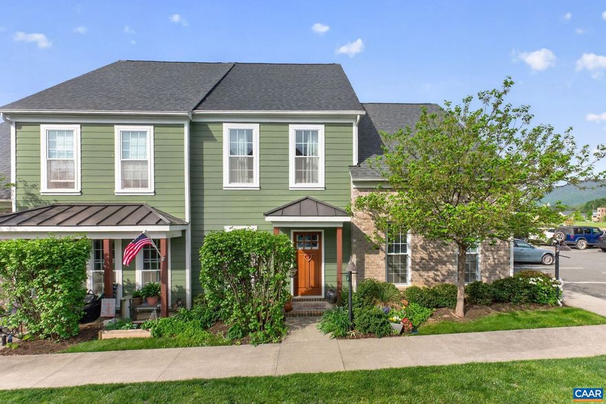 PUBLIC OPEN HOUSE 4/26 from 1-4pm. Beautifully maintained townhome in the highly sought-after Old Trail community. Perfect blend of comfort, style, and low-maintenance living, ideal for enjoying everything Crozet has to offer. The main level welcomes you with an open-concept great room and kitchen, featuring granite countertops. Step outside to your private, covered rear patio?thoughtfully enhanced with custom flooring and raised garden beds?creating a peaceful outdoor retreat perfect for relaxing and cultivating your own herbs and greens. Upstairs, you?ll find two generously sized bedroom suites, each offering comfort and privacy. The home has been freshly painted upstairs, with additional updates including a newly upgraded dishwasher and microwave, and a roof replacement in 2022. Added touches like plantation shutters in the primary suite elevate both style and functionality. Located in the vibrant, walkable Old Trail community, residents enjoy access to a pool, golf course, scenic nature trails, and breathtaking mountain views?all just steps from local shops, restaurants, Workday UVA Shuttle Dominion Power $70 average. Water/Sewer $26. Move-in ready, thoughtfully upgraded, perfectly located?the lifestyle you?ve been wanting.,Granite Counter,White Cabinets,Wood Cabinets
