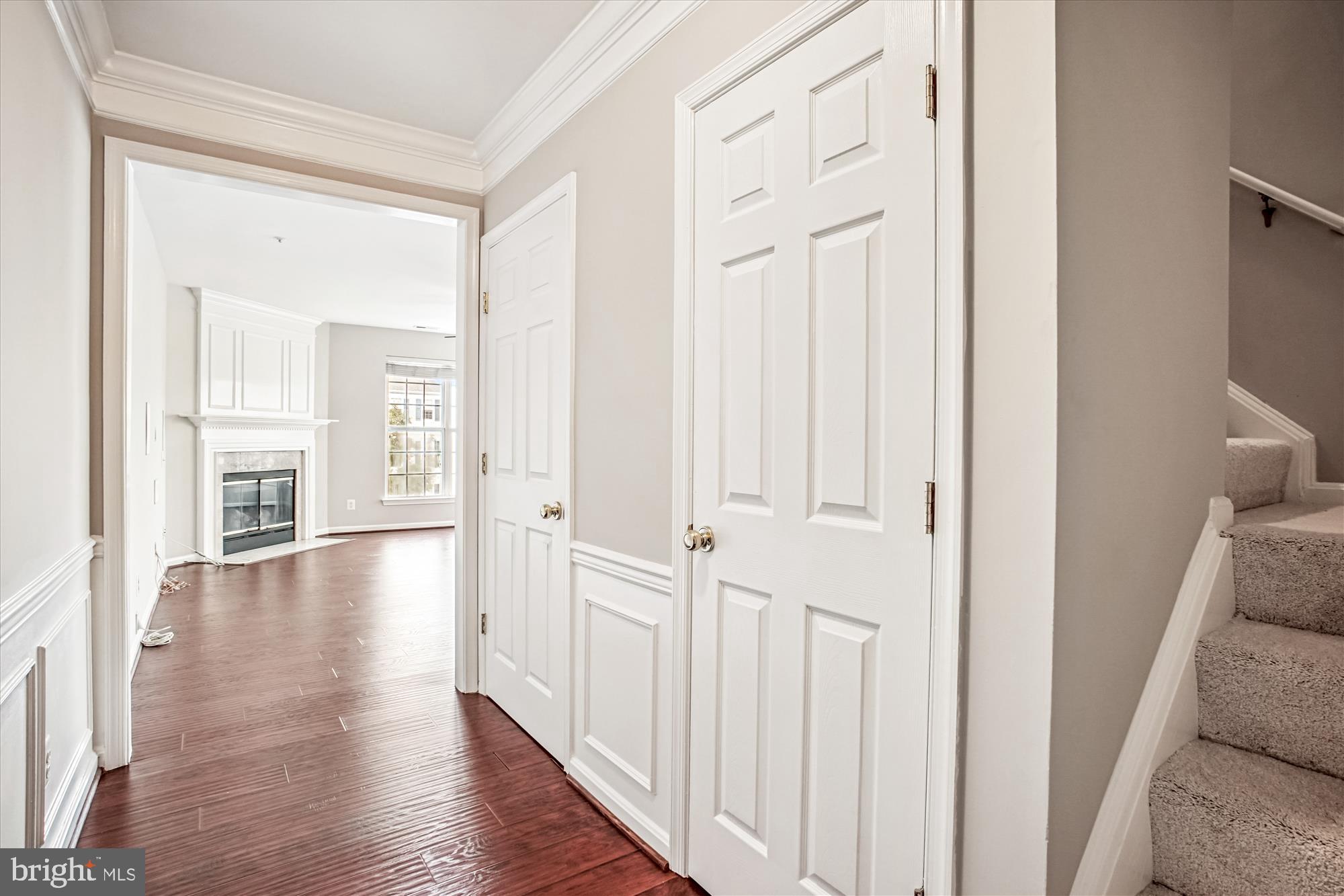 This beautifully updated 2-bedroom, 2.5-bath home features a spacious two-level layout, open concept living and dining area , fresh paint throughout, new bathroom faucets, a brand-new HVAC system (installed in 2024)and a surround sound system . Enjoy premium features including surround sound on the main level, new carpet on the upper floor and staircase, and a private balcony for relaxing outdoors. The kitchen boasts granite countertops and stainless steel appliances, perfect for home chefs. A romantic fireplace anchors the expansive living room, which also includes a convenient powder room for guests. Condo fee includes water/sewer, snow and trash removal, community amenities and common area maintenance. Ideally located near upscale shopping, Wegman's ,major roads and Dulles airport . This home blends comfort, style, and location in one exceptional package.