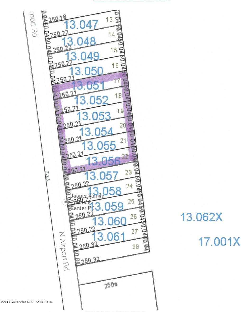 Plat Map of Parcel 013.053 / 013.054