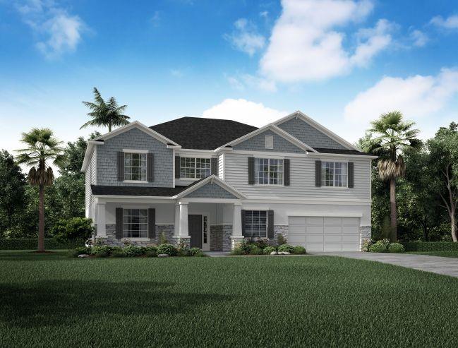 The brand-new Westfield model boasts 2 primary suites, a gourmet kitchen, an open loft, and a spacious screened-in lanai—perfect for flexible living and entertaining! This expansive two-story home in Port St. Lucie offers 4,000 sqft of thoughtfully designed living space.
Step inside to a spacious great room featuring six LED lights, perfect for bright, inviting gatherings. The great room flows seamlessly into the gourmet kitchen, which is equipped with granite countertops, ample cabinetry, and smart appliances, including a wall oven and cooktop—all designed to elevate your cooking experience.
A large den with double French doors offers a flexible space for work or relaxation. A first-floor suite with a full bath provides a private retreat for guests or multigenerational living.