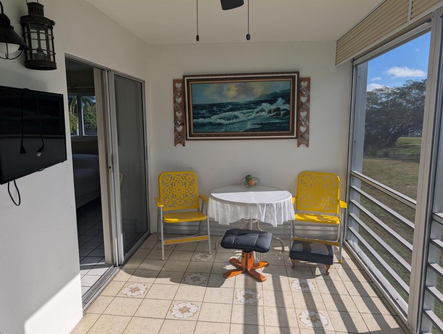 2 Bedroom 2 bath on the 3rd floor. Corner unit lota of  amenities .. 55 plus community located 3 miles from the beach.