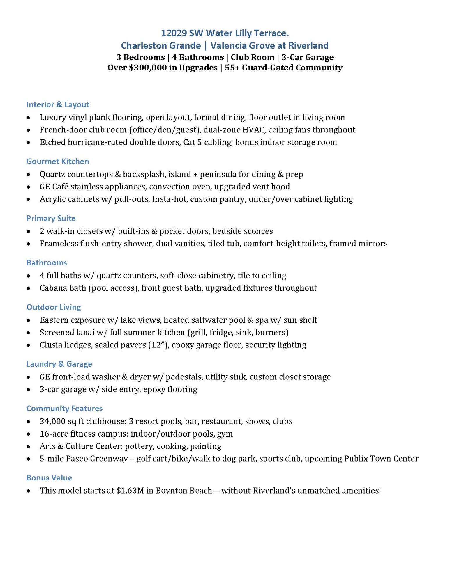 RIVERLAND PARCEL C - PLAT SIX - Residential