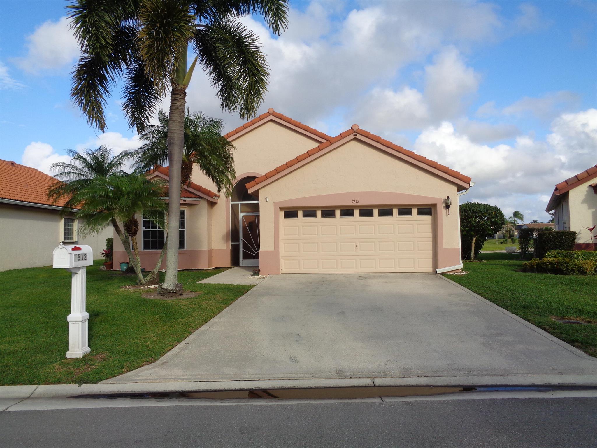 True 3 bedroom lakefront home in an all age gated community. This property features an open floor plan with an eat-in kitchen, interior laundry & 2 car garage. Laminate, vinyl & ceramic tile throughout. No carpet! Community amenities include a clubhouse with fitness center, 3 tennis courts, pool and lawn care is included. Easy accessibility to highways. Close to DelrayMarketplace, and a short ride to Downtown Delray and the beaches.