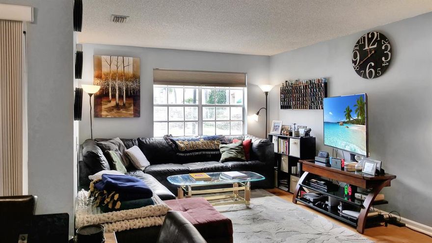 Rarely available townhome at the Plum subdivision in Boca Pointe. This spacious 3 bedroom 2.5 bathroom corner unit has lots of natural light and a large screened in patio. The AC and hot water heater are only 2 years old. It's in all around great condition and great place to call home. The schools zoned for this community are all A rated. Multiple grocery stores and shops are less than 5 minutes away. Both I-95 and the Turnpike are just a few minutes away, making your commute stress free. The association includes a master insurance policy of the homes, basic cable, 2 manned gates, security and landscaping. Joining the country club is optional and affordable compared to other clubs with an 18-hole championship golf course. Do not hesitate to see this property as soon as possible to beat the masses in 2021's competitive real estate market.