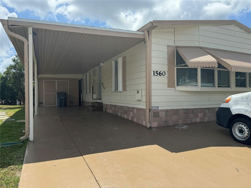 Totally remodeled mobile home in Boca Raton. 2 bedrooms, 2 bathrooms, spacious carport, driveway. Vinyl floors, granite in kitchen new appliances and AC. Come and relax in the Back porch facing canal. Bbq area. The laundry is shared with the studio. Studio do not convey. Please send RentSpree. com application with proof of income, 2 bank statements and picture ID for all adults.