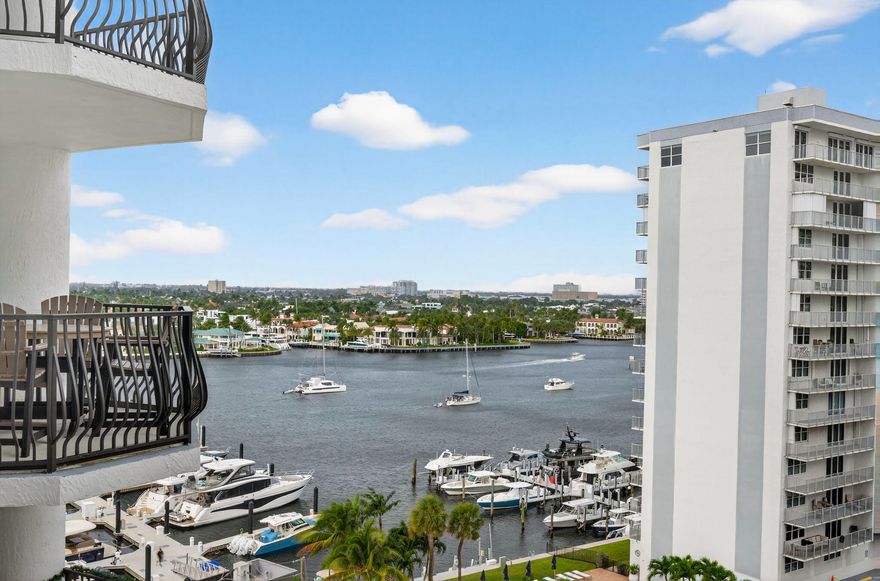 Located only one block away from the ocean and directly above the prestigious Las Olas Marina. This 2 bed 2 bath residence offers spectacular intracoastal and ocean views from your oversized balcony. Private elevator entrance to your front door. Floor to ceiling glass with balcony access from every room. Open concept living spaces with large bedrooms, both with private en-suite bathrooms. Resort style community Jackson Tower, heated pool & spa, state-of-the-art fitness center, Marina view clubhouse, BBQ grill, Sun deck, concierge, 24/7 security, guest valet. Walk to the best of Fort Lauderdale, with multiple waterfront dining and luxury shops just outside your front door. Pet friendly community