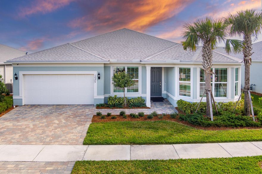 Motivated!! Step into modern living with this 2023 single-family home in the heart of Port St. Lucie! Featuring an open-concept floor plan, high ceilings, and abundant natural light, this home feels spacious and inviting from the moment you walk in. The sleek kitchen boasts contemporary cabinetry, stainless steel appliances, and a large island perfect for entertaining.Enjoy a private backyard, ideal for Florida outdoor living. The home's energy-efficient modern design, includes IMPACT windows & doors that provide peace of mind & low maintenance for years to come.Located just minutes from shopping, dining, and major highways, this home offers both convenience and comfort. With short sale pricing under $600K, low HOA, includes cable, internet, alarm, lawn care & pool & playground.