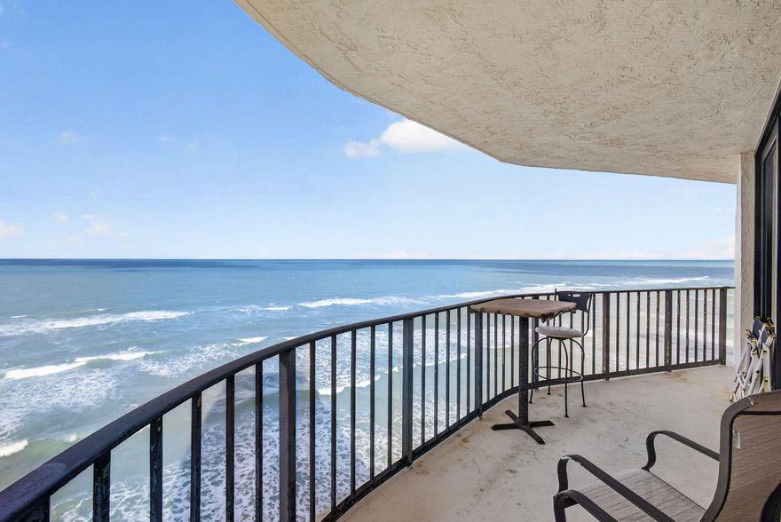 Ocean Views are everywhere, from your Living Room, Dinning Room and both Bedrooms! This beautifully remodeled unit has tile Mexican tile flooring in all main living areas, opened kitchen with plenty of cabinets. Walk out from your Master Bedroom to your oceanfront balcony, enjoy your own walk-in closet and master bath with large shower. Your guest will enjoy their own suite with ocean views, plenty of closet space private bath with large walk-in shower. All impact glass windows and sliding glass doors throughout you can put your own washer and dryer in the unit plus a laundry room on each floor. COMMUNITY ROOM, ELEVATOR, EXTRA STORAGE, LOBBY, TRASH CHUTE, COMMON LAUNDRY & UNIT LAUNDRY OPTION, EXERCISE ROOM, LIBRARY, MANAGER ON SITE, POOL, TENNIS COURT, GRILL SECURITY: LOBBY, ENTRY CARD, ENTRY PHONE, PRIVATE GUARD
