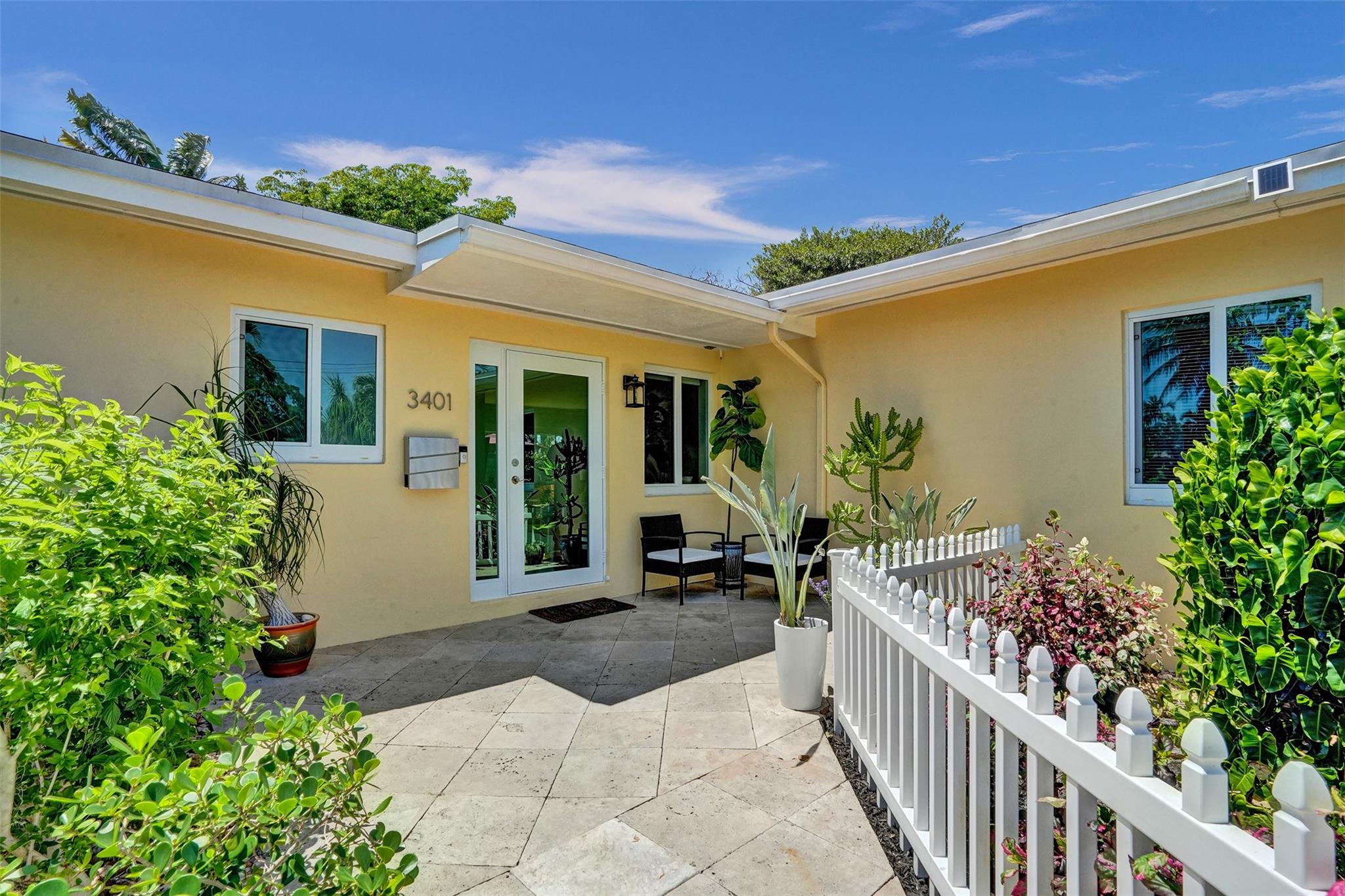 This 3BD/3BA home includes a private in-law suite with its own entrance, parking, deck, and AC. Recent upgrades include a 2023 roof with hurricane straps and impact windows/doors. Enjoy a backyard oasis with outdoor stainless-steel kitchen and garden pergolas. Smart home features include thermostats and irrigation timer, updated appliances, 3-zone HVAC. A tropical backyard oasis + turnkey furnished options make this a unique opportunity to live, host or invest with ease. Walk to Downtown Oakland Park's breweries, restaurants, parks & shops and future train stop. The Horizon project that is set to break ground, transforming downtown into a vibrant hub of culture, commerce, and connection.