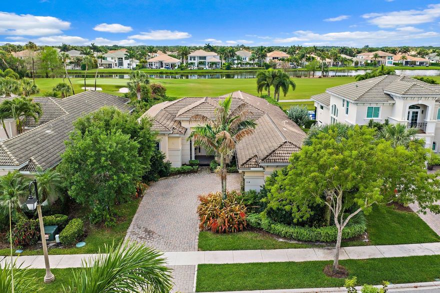 Completed in 2016, this exceptional single-story residence offers the perfect blend of modern elegance and effortless Florida living. Spanning 3,080 square feet under air, the home features four spacious bedrooms and four beautifully appointed bathrooms, thoughtfully designed to provide both comfort and privacy.  Set on one of the most coveted streets within Jupiter Country Club, the property enjoys breathtaking, unobstructed views of the lush golf course—creating a serene backdrop for everyday living. The open, flowing layout is ideal for both relaxed living and sophisticated entertaining, with refined finishes and quality craftsmanship evident throughout.   Step outside to a stunning outdoor living space, complete with a fully equipped summer kitchen and a stylish pergola—perfect for al fresco dining, entertaining guests, or simply enjoying the tranquil surroundings and picturesque sunsets.  Jupiter Country Club is Northern Palm Beach County's newest golf + country club community, featuring a signature Greg Norman course and resort amenities including... 6 har tru tennis courts, pickle ball courts, a grand fitness center, specialty workout rooms, 2 huge Club pools (adult + family), bocce, a poolside tiki bar and fine + casual dining. Enjoy national reciprocal privileges as a Club member. Residents are protected by 24 hour manned gated security and onsite homeowner's management company. All schools in JCC zone are A rated! 20 minutes to the Palm Beach International airport, 15 minutes to the renowned PB Gardens Mall. A fabulous place to enjoy the finest in South Florida luxury living!