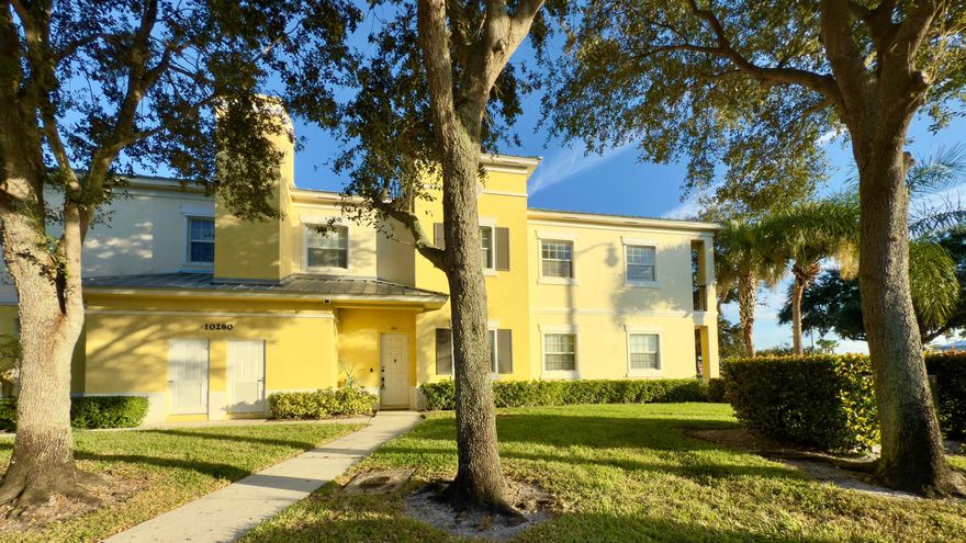 Live the Tradition life! Rare 3/2/1 condo for annual rental, seconds from the best shops and the pool. This second-floor gem boasts high ceilings, modern tile floors, and a gorgeous kitchen with SS appliances and granite counters. The master suite has its own private balcony and huge his & hers closets. Comes with a private garage! Secure your dream rental now!Available to Rent 11/01/25. 1st,Last, Security Deposit, Credit/Bkgrd Check, Assocciation App & Approval. Pet/Vehicle Restrictions. See Attached Documents. Annual Rental Only.Interior Photos Coming soon as unit is being vacated and will be cleaned and painted.