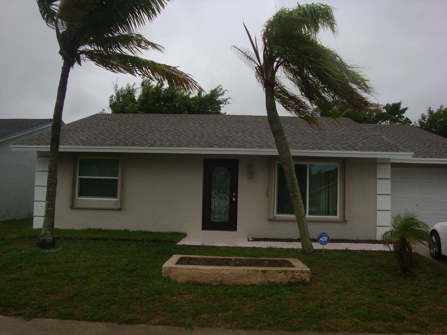 :Beautifully upgraded home with 4 bedrooms, 2 bathrooms. The spacious kitchen has been completely upgraded with new kitchen cabinets, new granite counters. Property has impact windows all away around, plus according shutters for extra protection. ac is 3 years old and roof is few years old. Both bathrooms been completely updated. The spacious  lot has a fenced yard and is great for entertaining. The HOA is only $34 monthly and includes a park and playground for residents only. Pet welcome community.