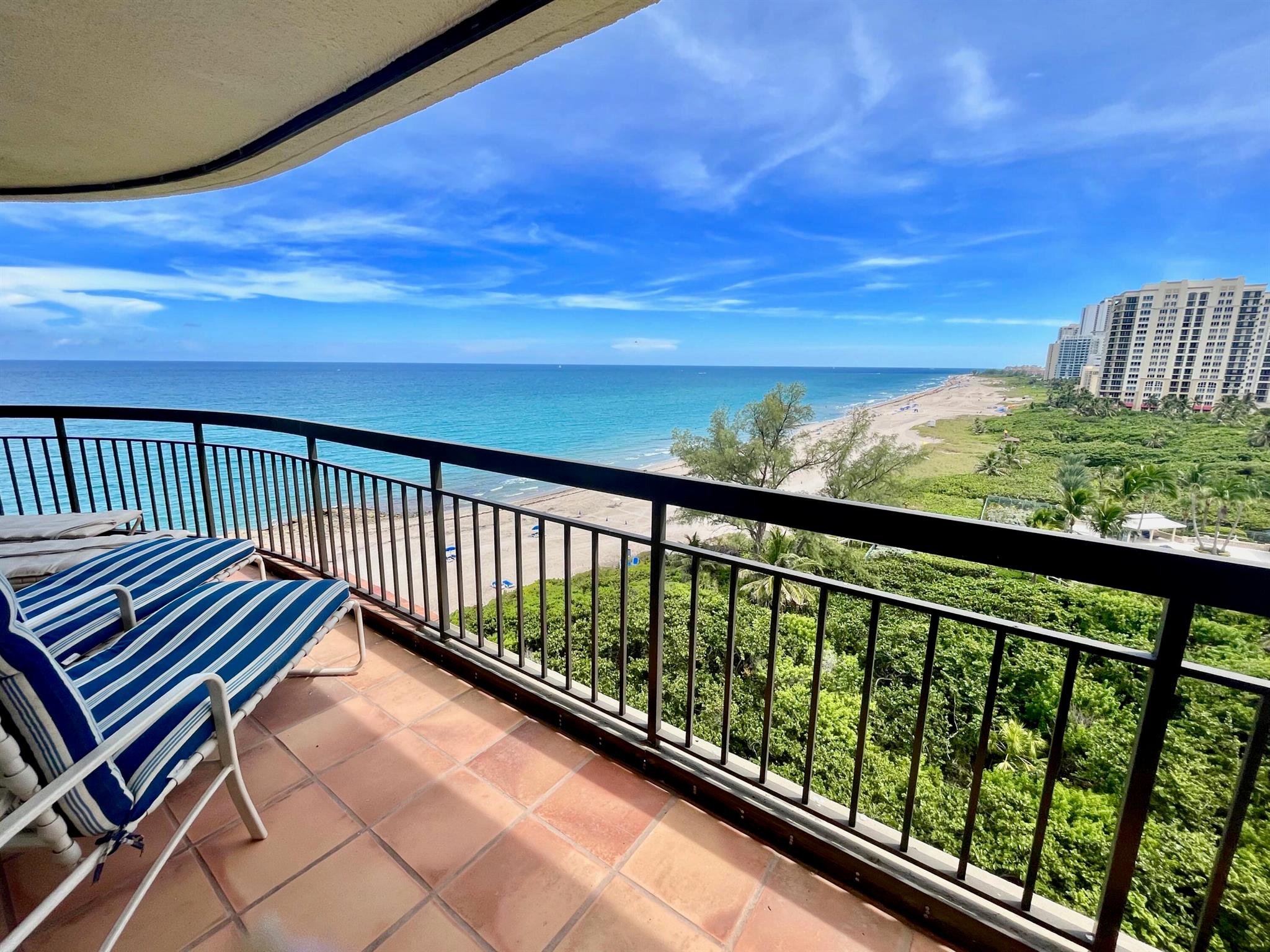 Rarely available SE corner Condo offered for seasonal rental at the Martinique East Tower. Enjoy OUTSTANDING OCEAN VIEWS south down island as far as the eye can see. Spacious 2,011 LSF 2 BR 3.5 BA. Ocean beach views from every room. Lounge and chill out on the sunny south balcony. Upgraded open kitchen area w/great views. Comfortably furnished with King Bed in Primary and Guest BR. Interior laundry area and powder room. Enjoy Martinique's array of fine amenities. New pool deck is underway w/ 2 heated pools, jacuzzi hot tub, tennis courts, the ''Q'' poolside restaurant and bar, 24 hour manned gate and concierge in lobby, residents lounge, billiards, library, dog walks and landscaped walkway to the beach and ocean dips. Perfect for a relaxing winter getaway.