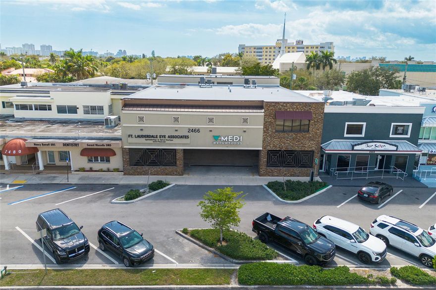 Exceptional leasing opportunity in a highly visible one-story Medical / Office building located at 2466 E Commercial Blvd, Suites 102–103, just minutes from Federal Highway (US-1). This well-positioned property offers excellent frontage, strong traffic exposure, and ample on-site parking, making it ideal for professional users seeking convenience and visibility. Suites range from 2,635 SF to 5,270 SF, allowing flexible configurations or full-unit occupancy. The space is well-suited for medical practices, professional offices, law firms, and related uses. The property has 4 private parking spaces and ample customer parking. A rare opportunity to secure an adaptable, high-visibility space in a central Fort Lauderdale location. Up to 5,270 SF Available | Prime Medical / Office Opportunity on E Commercial BlvdExceptional leasing opportunity in a highly visible one-story Medical / Office building located at 2466 E Commercial Blvd, Suites 102–103, just minutes from Federal Highway (US-1). This well-positioned property offers excellent frontage, strong traffic exposure, and ample on-site parking, making it ideal for professional users seeking convenience and visibility.Suites are available from 2,635 SF up to 5,270 SF, allowing for flexible configurations or full-unit occupancy. The space is well suited for medical practices, professional offices, law firms, and related uses. Ownership is also open to retail or showroom conversion, subject to use approval, providing added versatility for qualified tenants.CAM includes: common area maintenance, landscaping, parking lot maintenance, exterior lighting, property management, building exterior upkeep, and common utilities. Highlights:Up to 5,270 SF available (divisible)- Prime E Commercial Blvd exposure- One-story, easily accessible building- Ample parking for staff and clients- Flexible layout options- 4 private parking A rare opportunity to secure an adaptable, high-visibility space in a central Fort Lauderdale location.