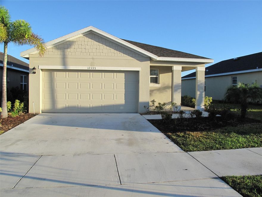 PRICE IMPROVEMENT! on this ultimate Florida lifestyle 1,614 sq ft single-family home featuring 3 bedrooms and 2 full bathrooms. The Owner’s Suite features dual sinks, a shower, and a walk-in closet. Contemporary open-concept living is luminous and inviting, with a formal dining area overlooking a gourmet kitchen with stainless steel appliances. Enjoy outdoor living with a covered lanai and expansive backyard, plus modern conveniences like Wi-Fi garage opener and Ecobee thermostat. Located in the Community Central Park, minutes from beaches, I-95, and Turnpike, with access to a pool, splash park, cabana, sports courts, walking paths, and dog park. Do not wait! Rent includes Landscaping and it is ready to move in! call me for a private tour today...