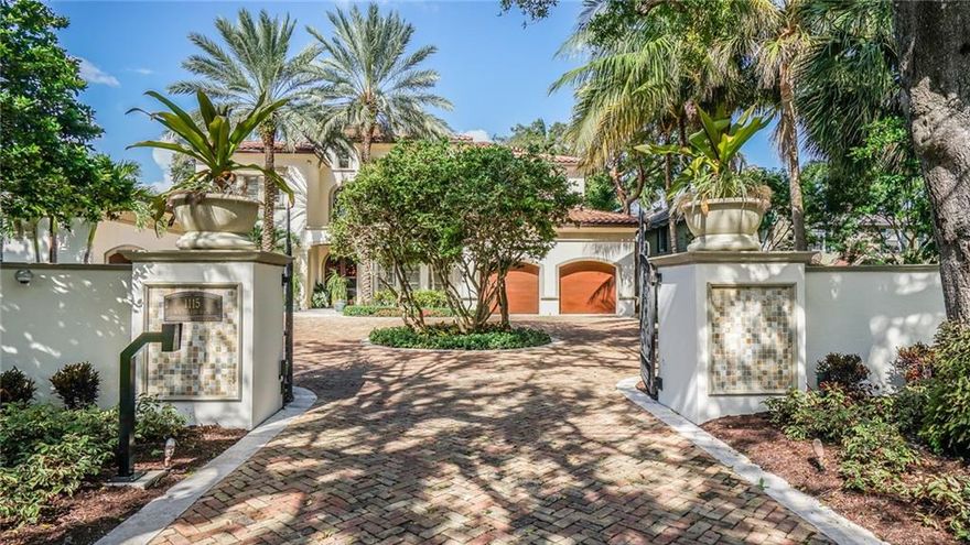 ** RIO VISTA LANDMARK HOME ** Without question, one of Ft. Lauderdale's premier residences and location.  World class elegance and luxury lifestyle and located on the sought after New River. Walled and gated Coach entrance to an estate sized lot (100x240').  Palm Beach inspired Mizner styling, matchless quality and craftsmanship which includes rich woods, fine granites, custom lighting and fixtures. 40' heated infinity pool and spa, magnificent landscaping. 4 car garage, marble kitchen, Crestron system.