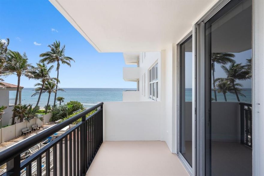Wake up to breathtaking sunrises in this 2 bed 2 bath 1200 sq ft condo on Hillsboro Beach. Enjoy beautiful views of the ocean from your balcony and walk downstairs to dive in! 3rd floor condo in resort style community Opal Towers. Included with your rent is access to all the amenities including private beach access, 24H Lobby security, Heated Pool with ocean views, Renovated Fitness Center/Gym, 4 grills and deck overlooking ocean, Garage parking, Water, trash, sewer, Internet!