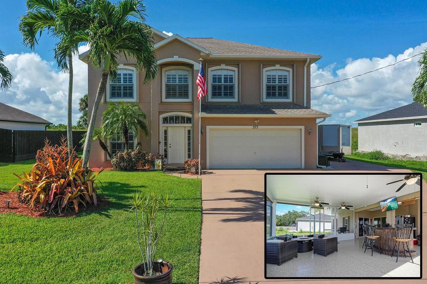 🔥MOVE-IN READY & PACKED WITH UPGRADES!🔥 Don't miss this incredible 4-bedroom, 2.5-bath, 2-story, completely CBS home in one of PSL's most desirable locations! Situated on a large canal-front lot, this rare beauty features accordion shutters throughout, making hurricane preparedness a breeze. Inside, Bahama shutters add both functionality and charm. Enjoy a spacious screened-in back porch, covered BBQ porch, and a wide-open floor plan--perfect for entertaining all year round-in any weather. Additional highlights include a security system, RV hookups, plenty of room to roam, and close proximity to top shopping and dining. This home truly has it all--see the attachment for a full list of upgrades! Homes like this WON'T LAST! Schedule your showing now before IT'S TOO LATE!!