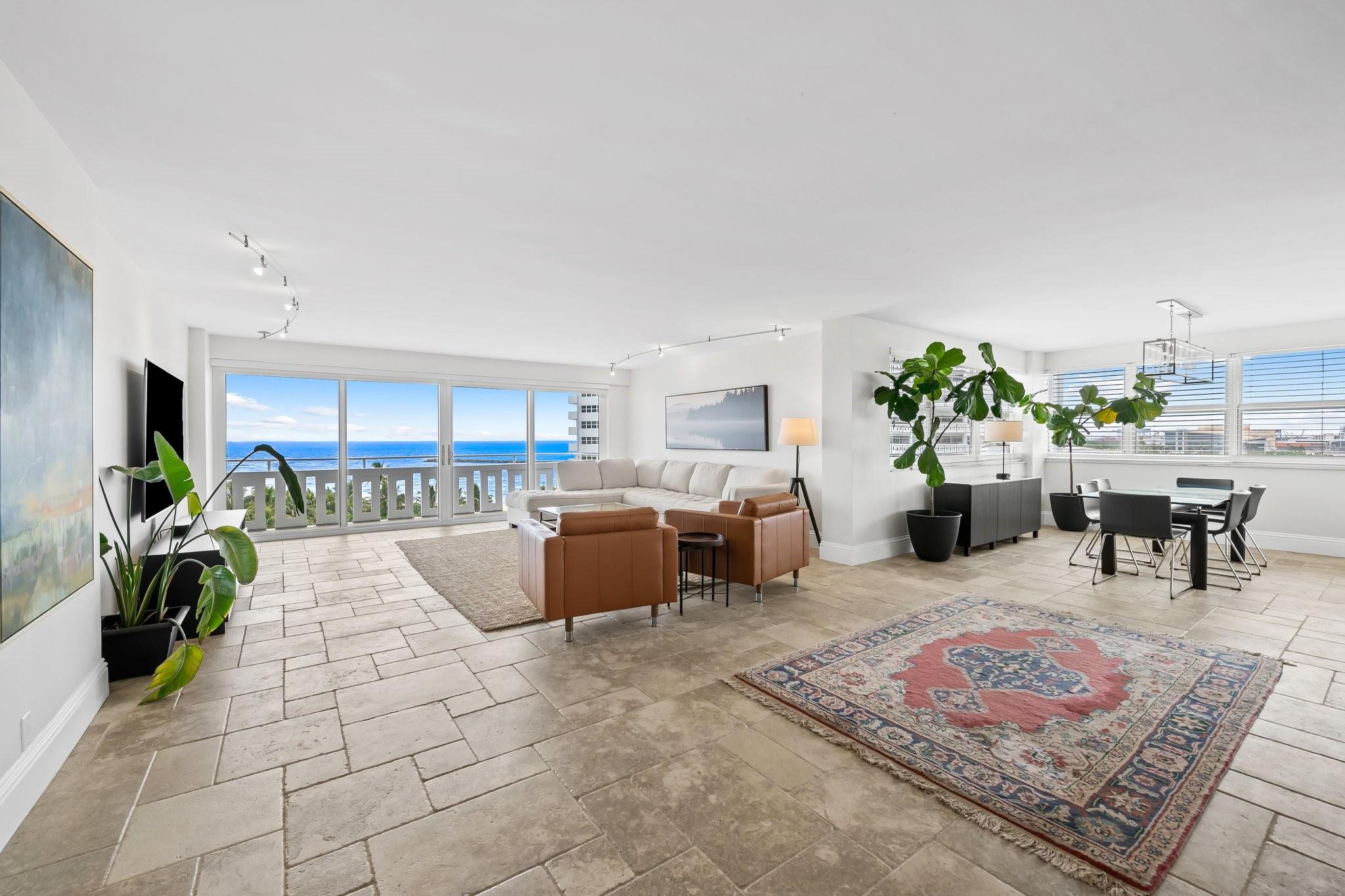 Welcome to your dream retreat! This luxurious corner unit, 2 bed 2.5 bath, oceanfront condo offers breathtaking views of the sparkling sea from every room. The open-concept living area is flooded with natural light, featuring large windows that frame the stunning vistas. The modern kitchen is fully equipped with top-of-the-line appliances, granite countertops, and a breakfast bar, perfect for entertaining or enjoying a quiet meal. The master suite is a private oasis, complete with an en-suite bathroom, walk-in closet, and direct access to the balcony, where you can unwind with the ocean as your backdrop. The second bedroom is equally inviting, offering ample space and comfort for guests or family. Experience the ultimate coastal lifestyle. Contact us today for your private showing!