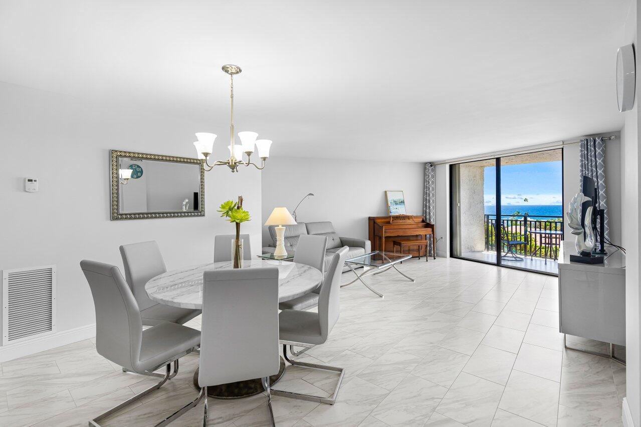 Available November 1st 2025 Annual Furnished Rental. High Floor with AMAZING VIEWS! Ocean, Intracoastal and City Views. Recently updated XL 1 Bedroom 1.5 Bath. Regency Highland is a beautifully maintained building with recently renovated common areas. There are many building amenities. Two pools, 4 pickleball courts, tennis, gym, multiple bbq areas, 24H security, & private beach with tiki huts lounge chairs, and kayak storage. Fully renovated building. Located minutes from Downtown Delray and Downtown Boca Raton