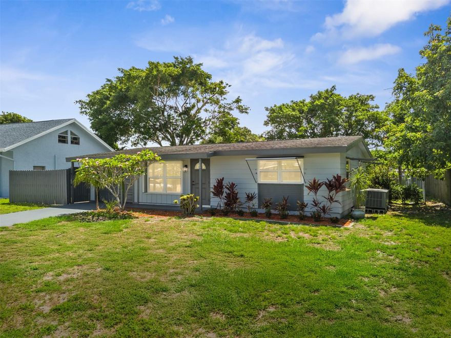 Charming single-family home in the heart of Port St. Lucie! This 2-bedroom, 2-bathroom home features a spacious den that can be used as an office, playroom, or guest room. Enjoy a brand new kitchen, new flooring, updated bathrooms, fresh paint, and modern appliances, all recently remodeled! The large yard is perfect for pets, gardening, or future outdoor projects. No HOA, no restrictions, and no pool to maintain. Conveniently located near schools, shopping, and main highways. Ideal for first-time buyers, downsizers, or investors. Move-in ready and full of potential, schedule your showing today!