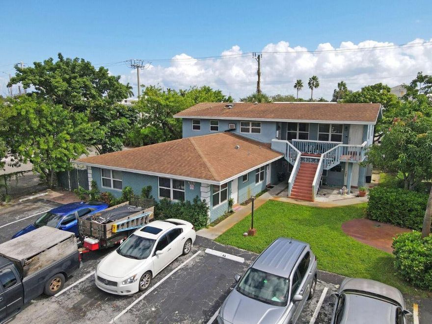 Great Investment opportunity well located in east Pompano Beach! 5-Unit multifamily - 2/2(private w/d), 2/1, 1/1, 1/1 and Studio. Most tenants have been in place for 4+ years. 4 bigger units have central AC, all impact windows. New plumbing, new sprinklers,  roof approximately 2011 . 5.5% Cap Rate. Perfect for a new investor to start out or for a seasoned investor wanting to add to the portfolio. Close to all the great restaurants and shopping in Pompano, and a short drive to the new Pompano Pier! Call listing agent for a breakdown of rent rolls and expenses.