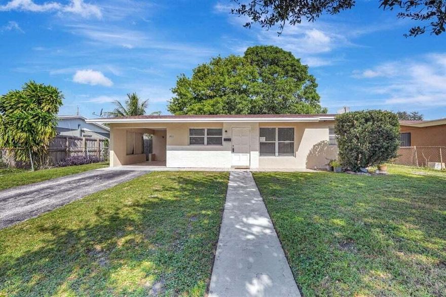 Spacious three-bedroom, two-bath single-family home with a office or den on a quiet street in Lauderhill. This charming property features an updated kitchen and bathrooms, fully tiled interior, and a convenient laundry room. Enjoy privacy in the fenced-in backyard with a storage shed, perfect for extra space. Quick and easy approval process--move-in ready! Don't miss out on this inviting home.