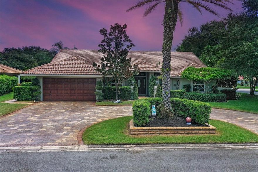 TURN KEY IS A UNDER STATEMENT!!! This one of a kind Pine Ridge home offers FULL Hurricane protection with IMPACT windows and cabana door, Accordian shutters for double protection around every door and window, a Beautifully remodeled Kitchen and Master bathroom done in 2017, along with porcelain tile throughout ,  Brand new LG & Samsung kitchen appliances from 2018, paved circular driveway done in 2014, post Wilma Barrel tile roof completed in 2007, Plantation Shutters on every window done in 2018, BRAND NEW high Capacity pool pump and salt chlorinator installed in august of 2021, built in " BLAZE" grill outside with mini fridge ,Hand made soft close cabinetry throughout the entire home, Larger than normal pool ( Dimensions 15x30) with Multi colored pool light, and all on large corner lot!!