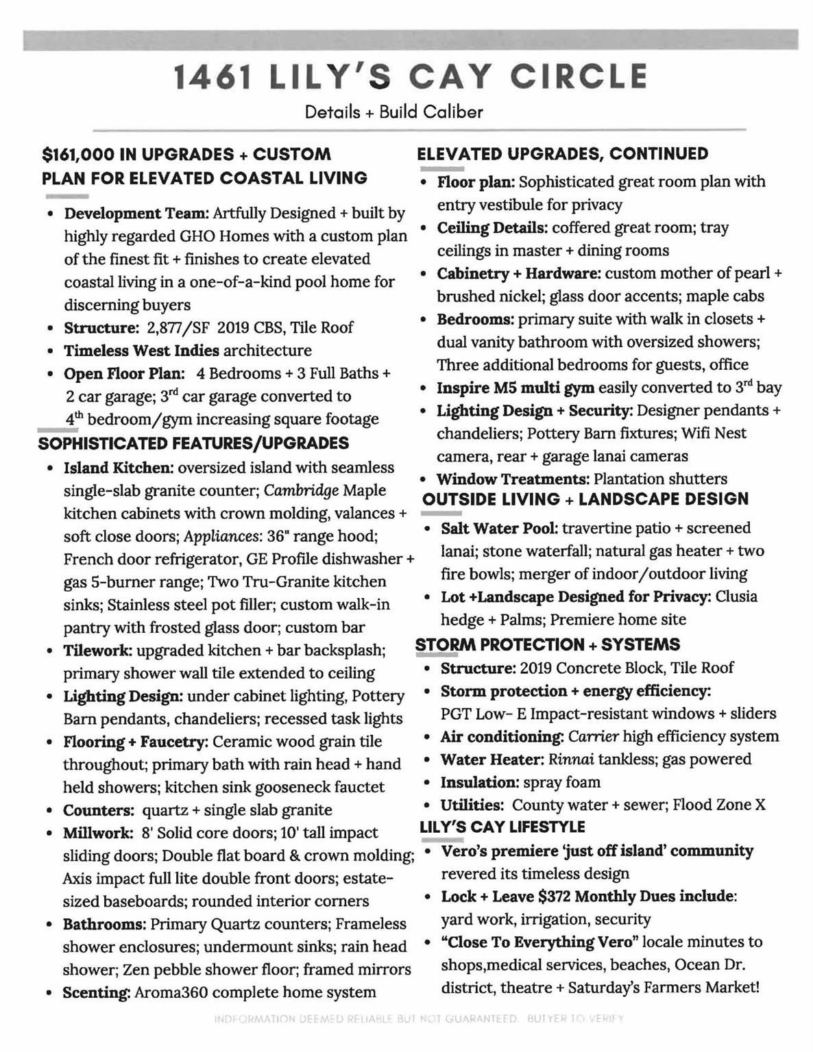 LILY'S CAY AT VERO BEACH - Residential