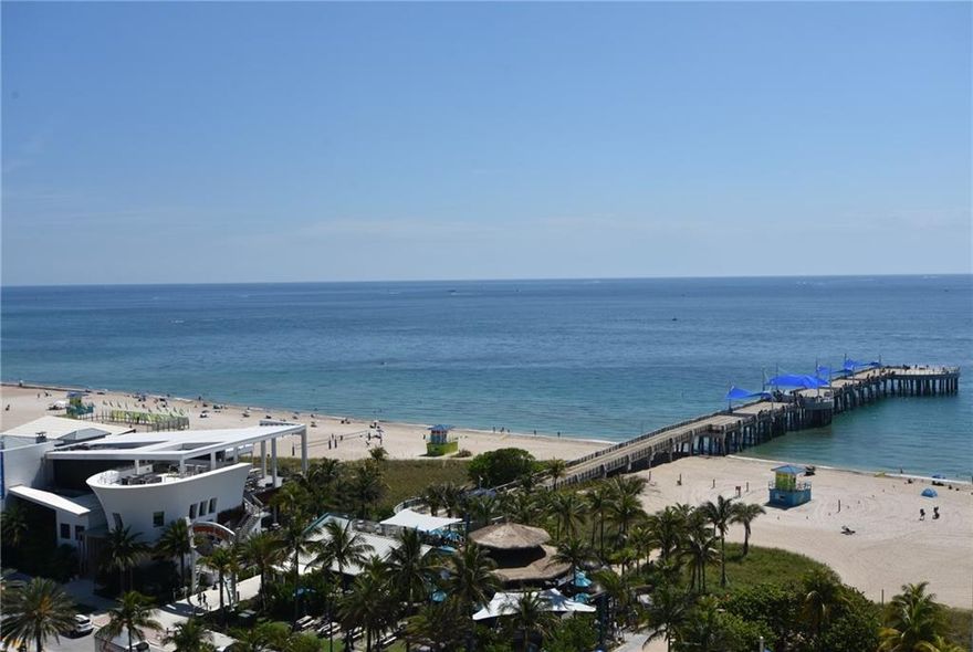 WOW!!!!!!! HIGH FLOOR UNOBSTRUCTED OCEAN VIEWS. UPDATED, HURRICANE IMPACT WINDOWS AND DOOR. SPACIOUS WITH 1 AND A HALF BATHS. PARK IN THE GARAGE. GYM, SECURITY. WALK TO OPEN AIR RESTURANTS AND MORE.DINING ROOM LIGHT IS EXCLUDED FROM SALE