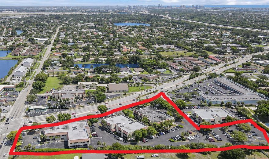 VALUE-ADD OFFICE COMPLEX. First time on market. Prime corner location on Forest Hill Blvd. 4 parcels totaling 4.21 acres with 3 buildings and 52,463 rentable SF. Significant upside potential through professional management. Increase NOI immediately by leasing 76,227+ SF of available space and enforcing CAM recovery clauses. Major long-term growth opportunity by marking significant below-market rents to current rates as leases roll over. Recent major capital improvements de-risk the investment. Ideal for a 1031 exchange or long-term investor seeking substantial equity creation.