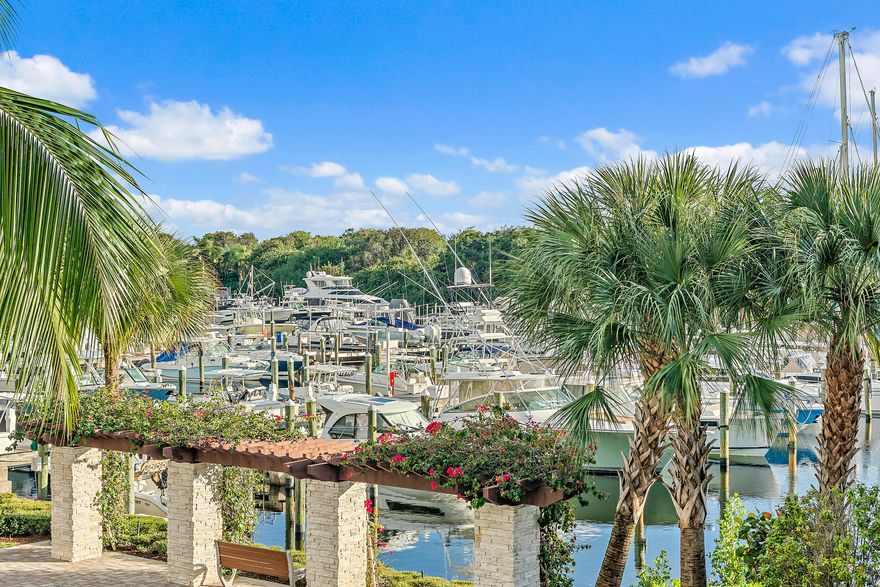 Direct marina view rarely available. Wake up to sunrise & sunset views from the balcony of this direct marina view just moments from the intracoastal & blue water beaches. This boutique community offers first class concierge services just minutes from Palm Beach & Jupiter Island. Unpack your bags & step from your privately keyed elevator to the open floor plan with plenty of natural lighting, Thermador appliances, designer plumbing fixtures, built out closets & more. Move in ready & furnished you will enjoy the oversized balconies as you watch the boats in the marina. Azure's concierge services offer 24/7 manned gate, fitness center, lap/heated pool & spa, sauna, private climate-controlled wine room, business center, putting green & 2 indoor parking spaces with electric options.