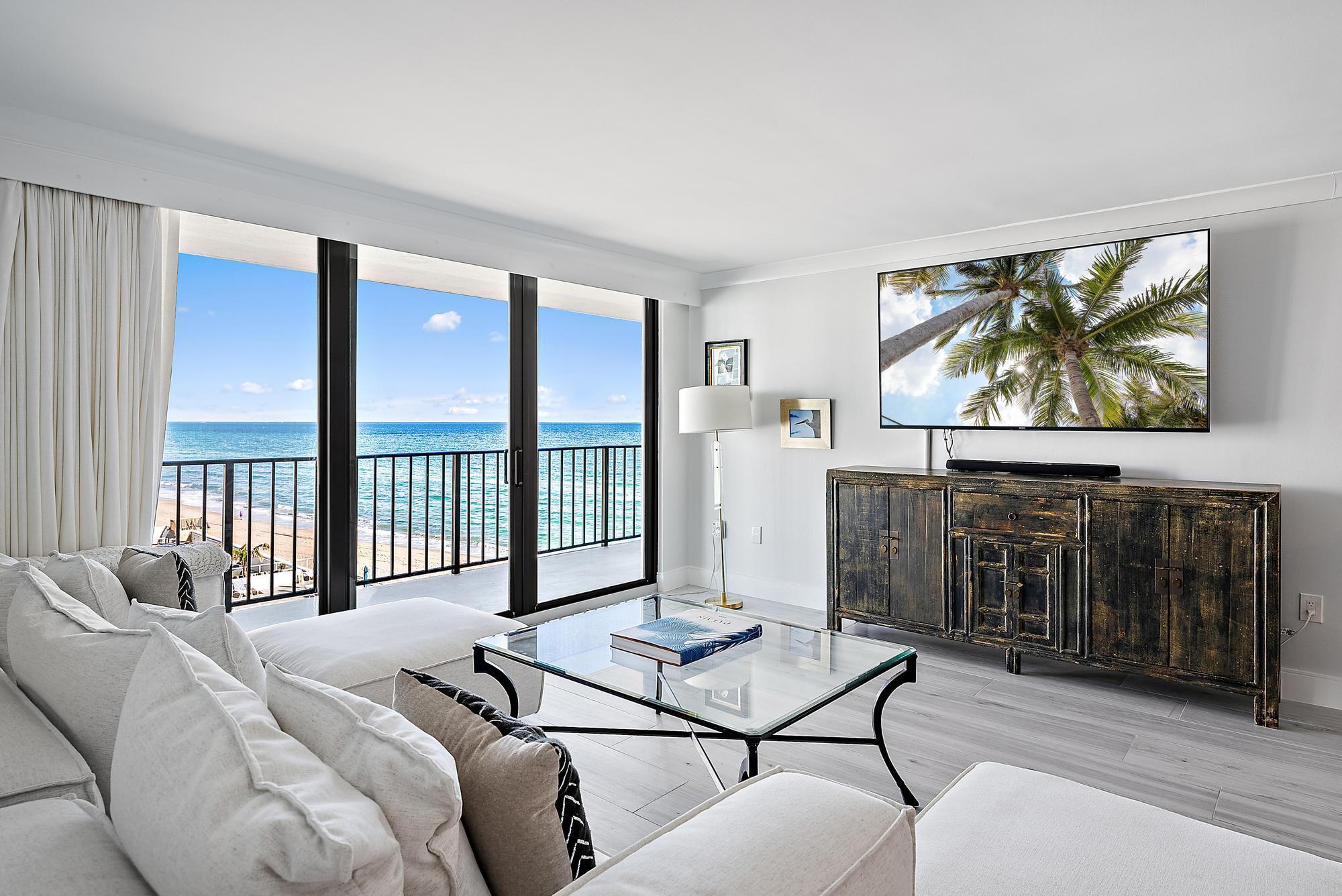 Experience luxury coastal living in this completely renovated oceanfront condo! This 2-bedroom, 2-bathroom residence features 1,523 square feet of beautifully updated living space with stunning Atlantic coastline views. Modern finishes, a sleek in-unit washer and dryer, and thoughtful updates throughout make this the perfect turnkey retreat. Just minutes away from world-renowned shopping, fine dining, and vibrant lifestyle destinations. Whether you're strolling Worth Avenue, exploring local art galleries, or enjoying waterfront restaurants, everything you need is within easy reach.
