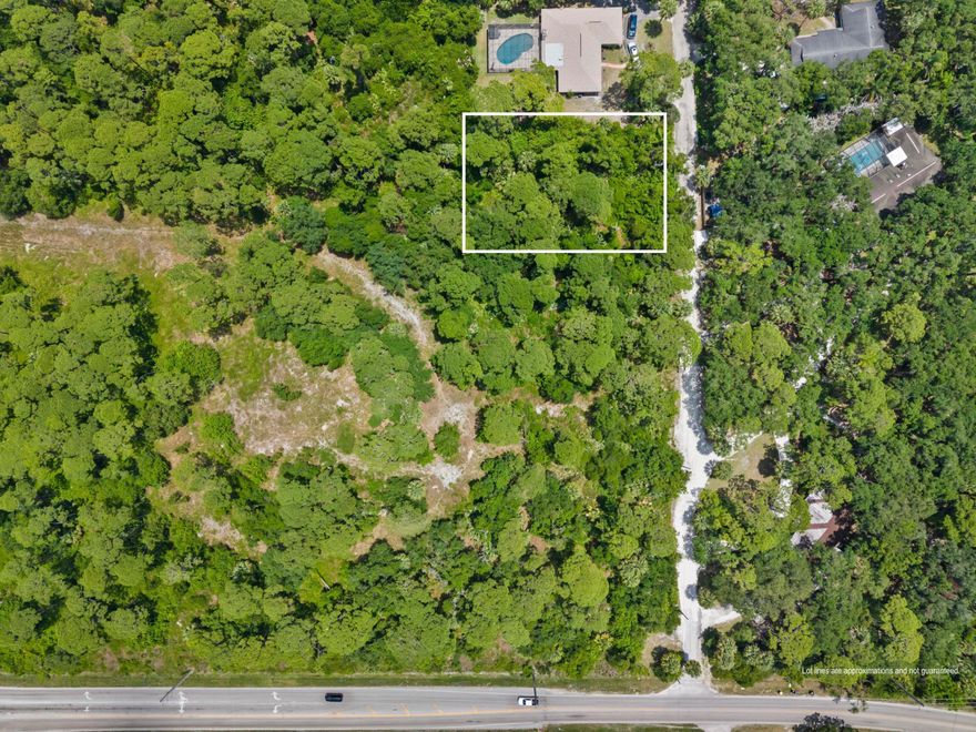This prime .70 acre parcel is in an established neighborhood with mature oaks, pines, and palm trees. The property is ideally located near shopping, restaurants, and recreation and just minutes from I-95 and Turnpike entrance. The lot is large enough for a house, pool,  and storage building with the possibility of building an additional dwelling unit. George LeStrange Preserve is less than one mile away with Canoe access, fishing and hiking trails. No HOA fees or City taxes. Please call for a tour. Measurements are approximate and should be verified.