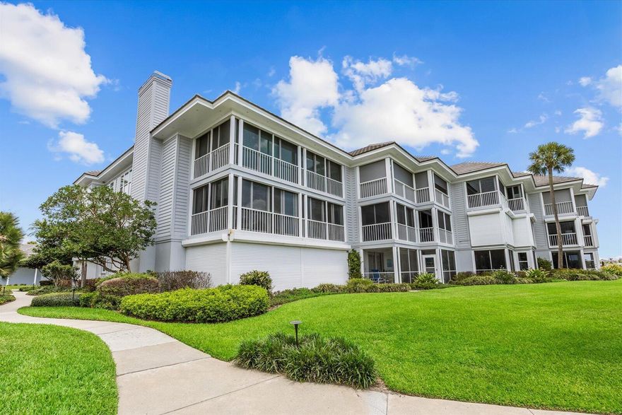 A beautiful waterfront location in an updated 3 bedroom 2 bathroom unit.  The second floor location gives super views of the Indian River Lagoon  - southwest exposure.  The Pointes condominium is part of the Moorings Property Association which provides access to private beach,  ocean  and tiki hut. Large heated swimming pool . 25 ft dock with 9,500 # lift. 2 car garage.  Manager on site.