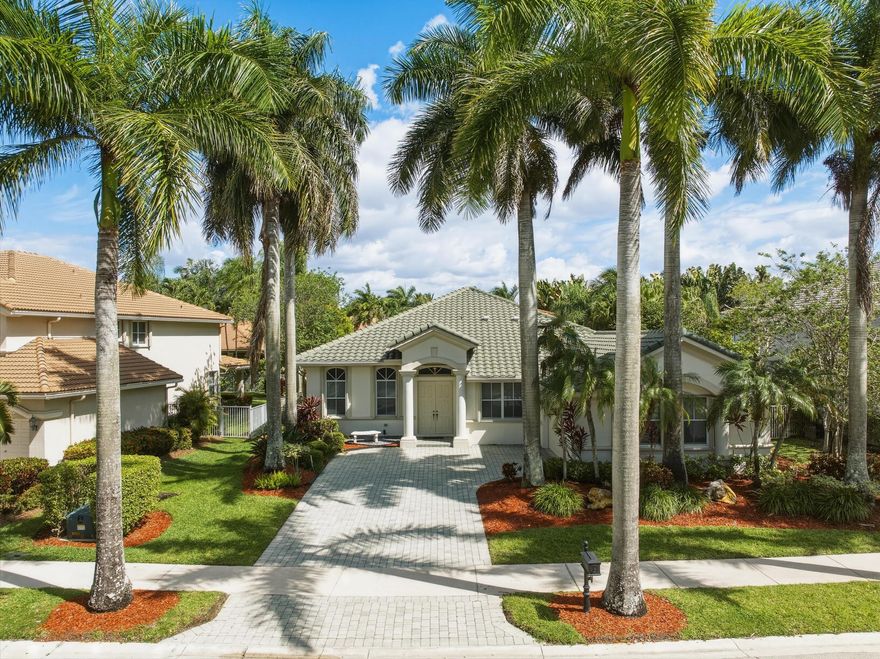 Located in the gated Hunters Pointe subdivision of Weston Hills, this one-story 4BR/2.5BA home offers an open floor plan with seamless indoor-outdoor flow. The updated kitchen features quartz countertops and LG appliances, opening to main living areas ideal for everyday living/entertaining. Accordion shutters provide full hurricane protection. Enjoy a private backyard with pool and patio designed for relaxation and gatherings. Additional features include a 2-car garage and paver driveway with ample parking. Roof replaced 2021 and A/C in 2024. Hunters Pointe offers a park with basketball, playground and soccer, and optional country club amenities include tennis, fitness center, and two golf courses. Conveniently located near parks, top-rated schools, dining and major highways. Easy to show.