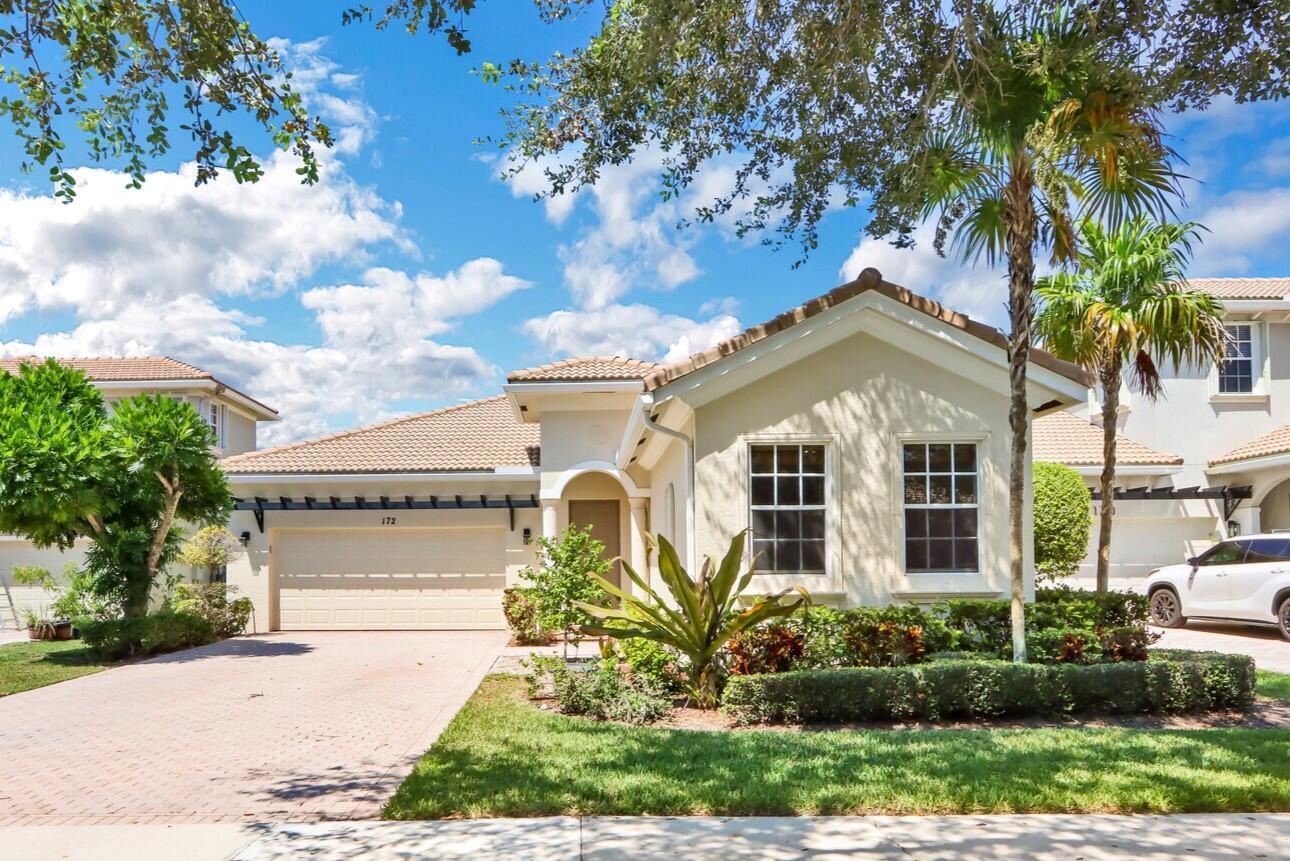 Charming 1-story lakefront home located in Paseos available to lease unfurnished as an annual rental & features 3 bedrooms, 2 bathrooms, 2 car garage, open & bright split floor plan, high ceilings throughout & a covered screened patio area. Beautiful new vinyl wood flooring & ceramic tile throughout. All new light fixtures inside and out, new stainless steel kitchen appliances & backsplash, new window treatments. Freshly painted inside & out including garage floor. Spacious laundry room with new washer & dryer, 2 car garage & long private driveway. New landscaping. Paseos is a highly sought-after community with tennis courts, community pool, playground, clubhouse, & plenty of walking paths & bike trails. A-rated schools & minutes to great restaurants, shopping, pristine beaches and more!