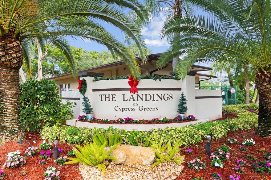 Fabulous 2 /2 Villa With 1 Car Garage in The Landings of Cypress Greens. This Home Features A New 2025 A/C Unit, Impact Windows 2023, A Newer Roof Installed in 2023. Wonderful Upgraded Kitchen With Plenty Of Cabinets, Granite Counter Tops and A New Stainless Refrigerator. Did I Say Tons of Counter Space for Your Kitchen Gadgets. Upgraded Bathrooms. Large Walk-In Closet in the Primary Bedroom and A Large Upgraded Bathroom. As an Added Bonus This Home Comes With A Water Softner and All Poly Pipes Have Been Upgraded for Peace Of Mind. If you Love a Screened Patio This Dream Home Has It.
Community Amenities Include A Swimming Pool and Tennis Court.. This Well Kept Community is Fun to Get Your Exercise In. Close to Great Schools, Restaurants, SuperMarkets, Easy Access to Highways and More.