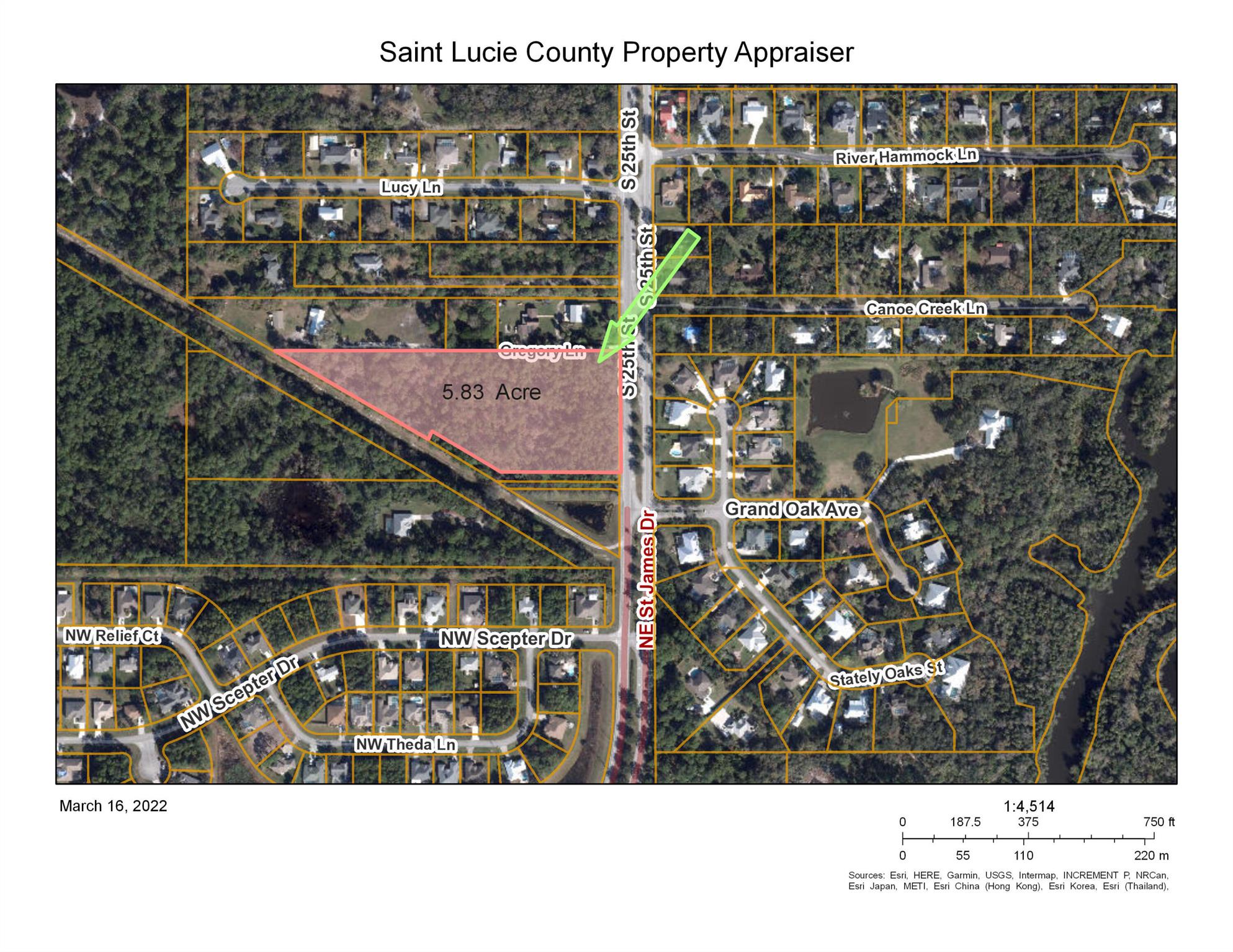 5.8 acres of beautiful land in an area of very nice homes (some over $1 million). Currently zoned AR-1(Agriculture/Residential 1 unit per acre). Under current zoning Horses are allowed!High and Dry property with beautiful oaks and pines. Ideal for a family compound or Future Land Use of RS would potentially allow up to 2 units per acre (a 10-11 home subdivision). Also would be a great RELIGIOUS FACILITY SITE!(with rezoning to RF)12 inch water main on South 25th in front of the property. Sewer Force main on East side of 25th St. Just North of Grand Oaks Ave(entry into Southern Oak Estates)358 feet of paved road frontage on South 25th St.