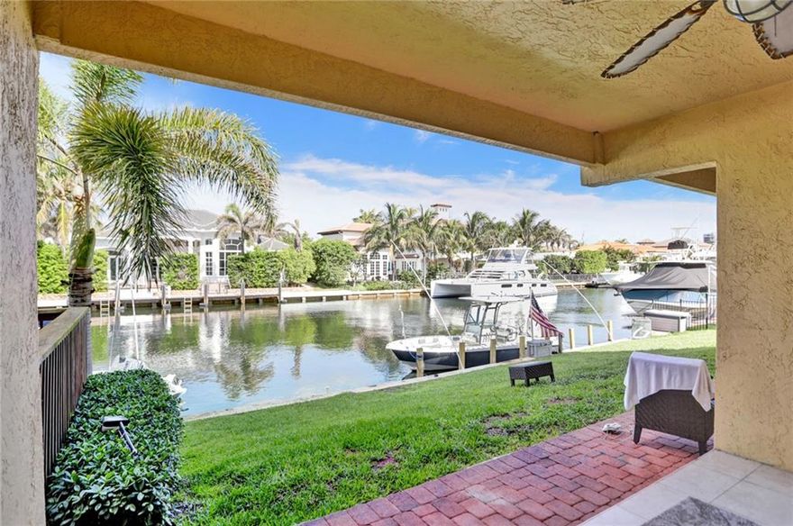 Modern renovation to this two story, 3-bed town house for rent in exclusive Highland Beach. Walk into your home and immediately see stunning updates and water views. Covered patio off the living room makes the perfect BBQ spot or sit and sip your morning cup of coffee. All bedrooms are located upstairs. Master bedroom over looks the canal. En suite bathroom and walk in closet. Two additional bedrooms on the opposite side of the hallway, one has an East facing balcony. Washer and dryer upstairs for convenience. Steps to the sand and private beach access. Wonderful location right in the middle of downtown Boca and Delray.