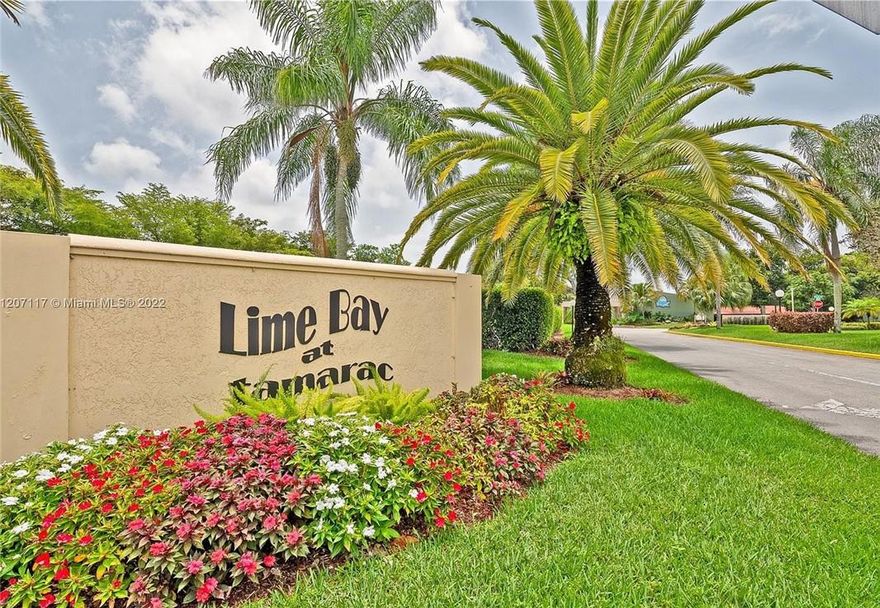 Rarely available, spacious, unfurnished 2 bedroom, 2 full bath over 55 condo in very well established community of Lime Bay in Tamarac, this building allows a small pet up to 15 pounds, larger if a certified, registered emotional support or service animal. Beautiful clubhouse with many amenities tennis, exercise room, swimming, Jacuzzi & bingo  with lake side in a safe, tranquil & tropical setting. Just installed(May of 2025) brand new A/C. Recently painted from ceilings to baseboards in a neutral antique white. this is a wonderful place to live& just minutes to all major shopping, restaurants, highways, beaches, religious facilities,hospitals and entertainment. At least 1 tenant must have 725 credit score & income of at least $40,000. or a combined income of $50,000, if 2 or more tenants.