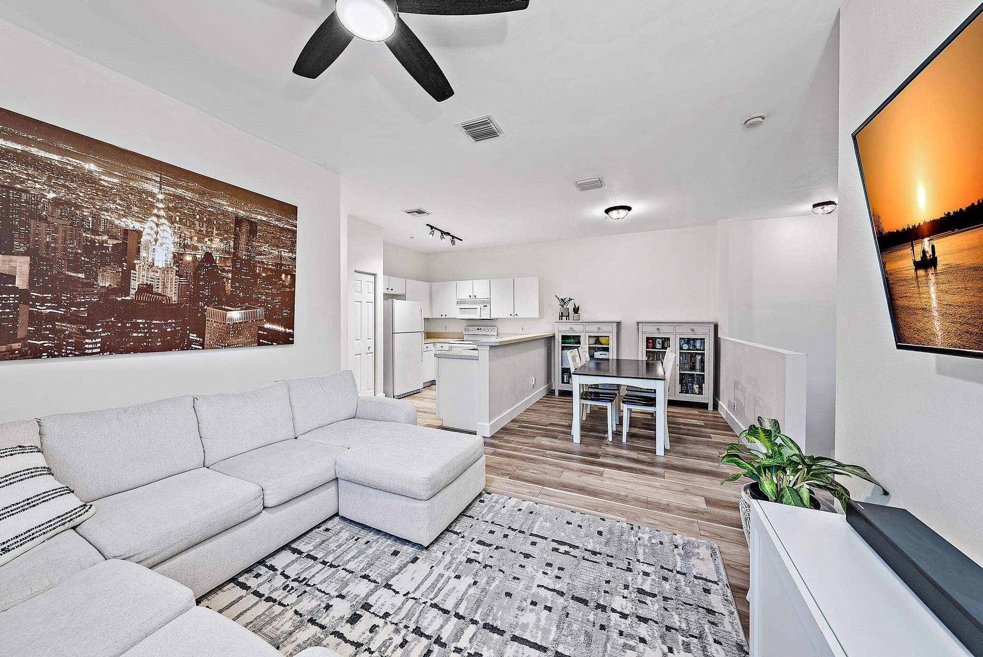 Welcome to 105 Lighthouse Circle J in the active and family-friendly community of Tequesta Trace. This SPACIOUS 2-bedroom, 2-bathroom corner unit with almost 1,100 living square feet offers a perfect blend of comfort and convenience in the heart of Tequesta. Boasting brand new luxury vinyl plank flooring throughout, brand new plantation shutters, new baseboards, and in the PERFECT location only minutes from Jupiter's white sand beaches, delicious restaurants and within walking distance to Constitution Park, Gallery Square, and Perk Coffee House!