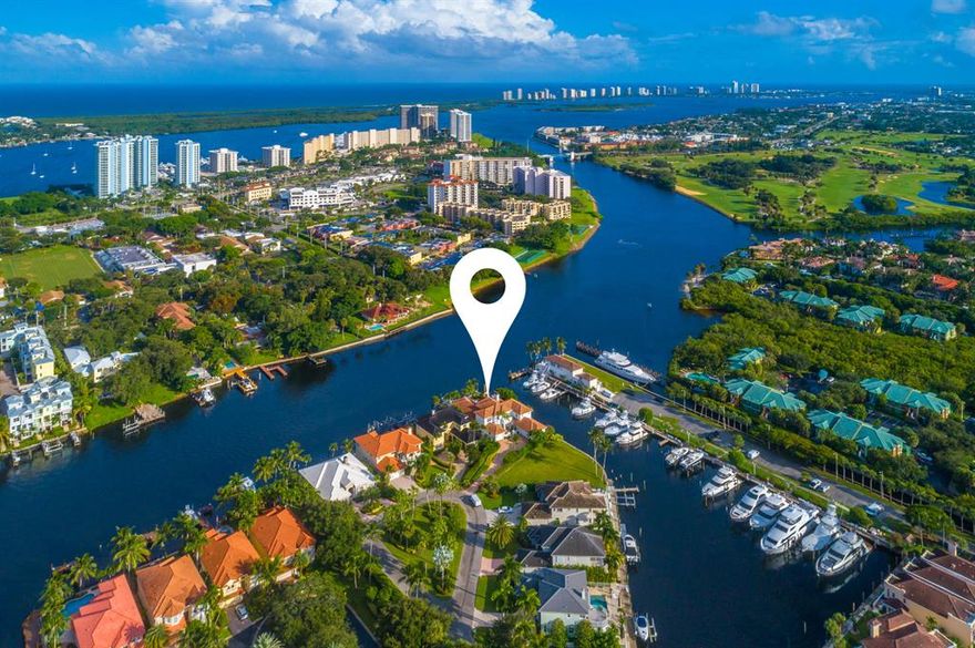 Now $3,650,000.Boaters Paradise! 240 feet of Deep Waterfront on a Point Lot, in a No wake zone, expansive wide view to the north and south on the intracoastal, NO fixed bridges to Ocean. 2 boat lifts, 30k lb and 14k lb. 15 minutes to Peanut Island,Palm Beach Inlet  and Jupiter Inlet.SouthEast Exposure with beautiful breezes! 4 bedroom/5.1 bath, over 4900 sq ft, 3 car garage, open floor plan with high ceilings, pool, spa and summer kitchen with new appliances. PRICED to Sell at $3,650,000.00 Don't miss the opportunity to own this GEM in Beautiful Palm Beaches!!